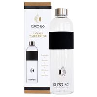 Kuro-Bo Go-Eco Glass Water Bottle 1L